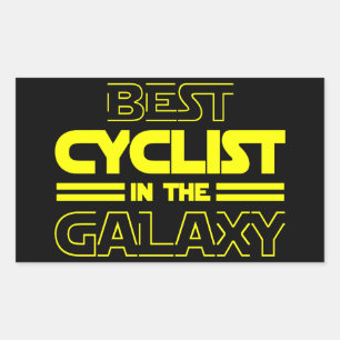Sticker Rectangulaire Meilleur Cycliste De La Galaxie