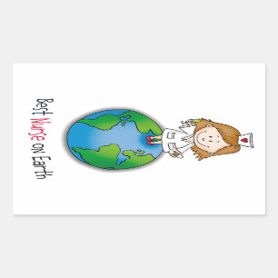 Sticker Rectangulaire Meilleure infirmière sur Terre - Journée des infir