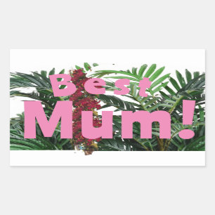 Sticker Rectangulaire Meilleure maman !