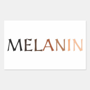 Sticker Rectangulaire MELANIN Nuances de noir