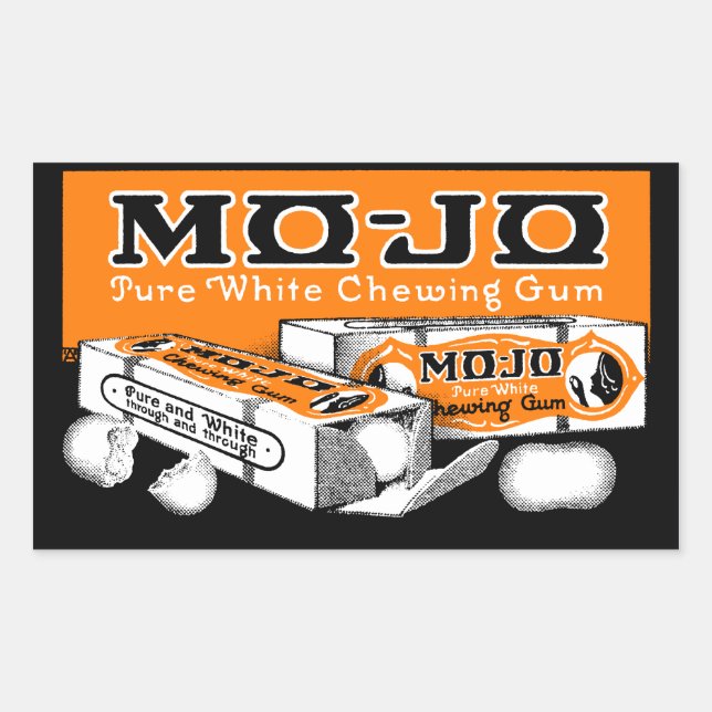 Sticker Rectangulaire Mémoire À Chewing De 1915 Mo-Jo (Devant)