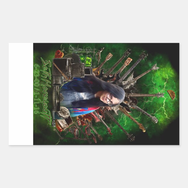 Sticker Rectangulaire Mémorial de Seth Honeycutt (Devant)