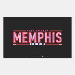 Sticker Rectangulaire MEMPHIS - Le logo musical