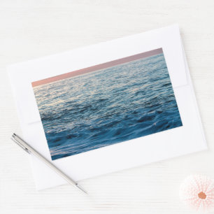 Sticker Rectangulaire Mer ouverte
