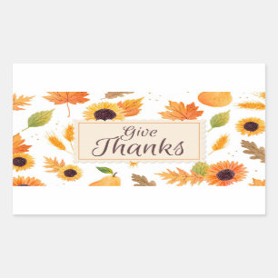 Sticker Rectangulaire Merci