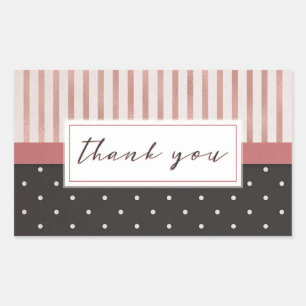 Sticker Rectangulaire Merci