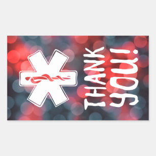 Sticker Rectangulaire merci étoile de vie