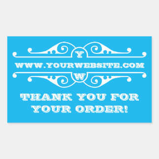Sticker Rectangulaire Merci pour votre commande