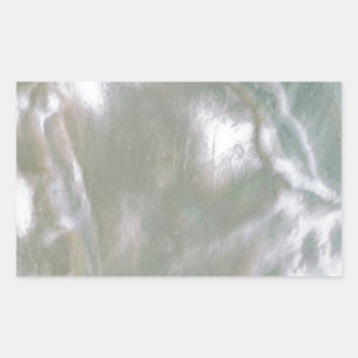 Sticker Rectangulaire Mère de Pearl White