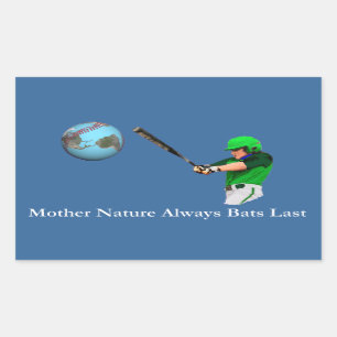 Sticker Rectangulaire Mère Nature toujours chauves Dernières