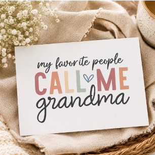 Sticker Rectangulaire Mes personnes préférées m'appellent grand-mère