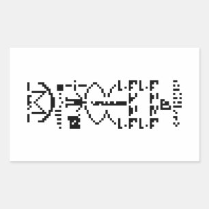 Sticker Rectangulaire Message binaire Arecibo 1974
