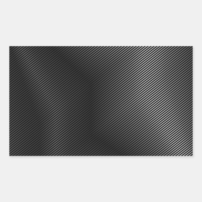 Sticker Rectangulaire métal argenté de haute qualité (Devant)