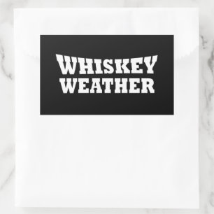 Sticker Rectangulaire météo pour le whisky