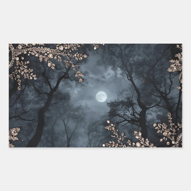 Sticker Rectangulaire Midnight Crystal (Devant)