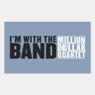 Sticker Rectangulaire Million Dollar Quartet "I'm With the Band"