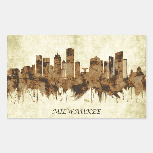 Sticker Rectangulaire Milwaukee (Devant)