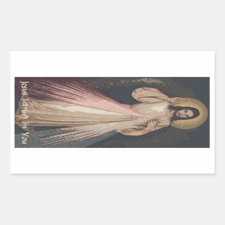Sticker Rectangulaire Miséricorde divine