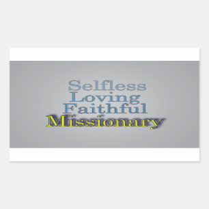 Sticker Rectangulaire Missionnaire spirituel fidèle