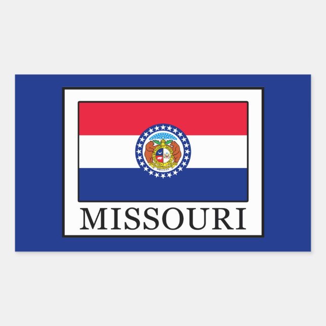 Sticker Rectangulaire Missouri (Devant)
