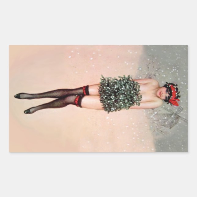 Sticker Rectangulaire Mistletoe Miss (Devant)