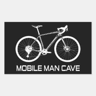 Sticker Rectangulaire Mobile Man Cave Bike