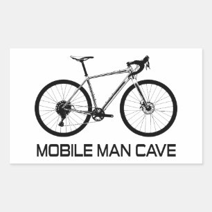 Sticker Rectangulaire Mobile Man Cave Bike