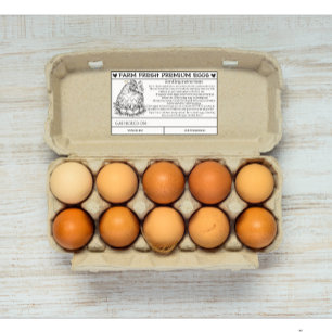 Sticker Rectangulaire Mode d'emploi de la ferme pour la manipulation des