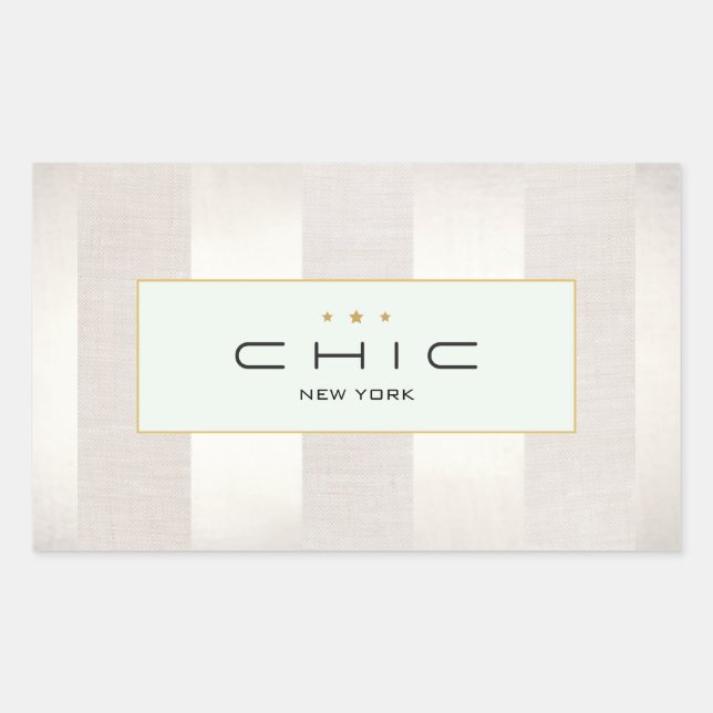 Sticker Rectangulaire Mode et beauté élégante Moderne en bande (Devant)