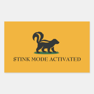 Sticker Rectangulaire Mode Puant Activé