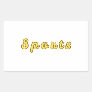 Sticker Rectangulaire Mode sport minimal