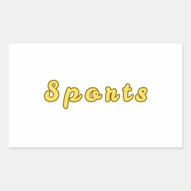Sticker Rectangulaire Mode sport minimal (Devant)