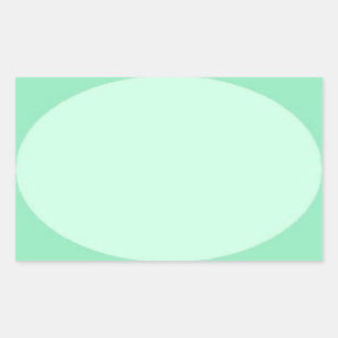 Sticker Rectangulaire Modèle blanc couleur verte personnalisée