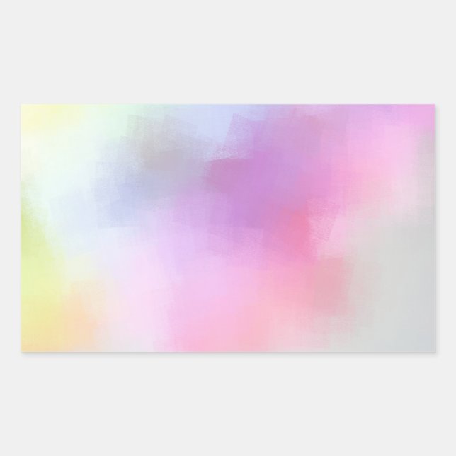 Sticker Rectangulaire Modèle Coloré Vierge d'Art Abstrait Moderne (Devant)