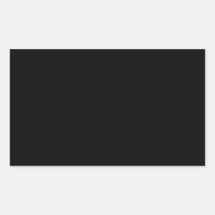 Sticker Rectangulaire Modèle couleur de tendance noire personnalisé