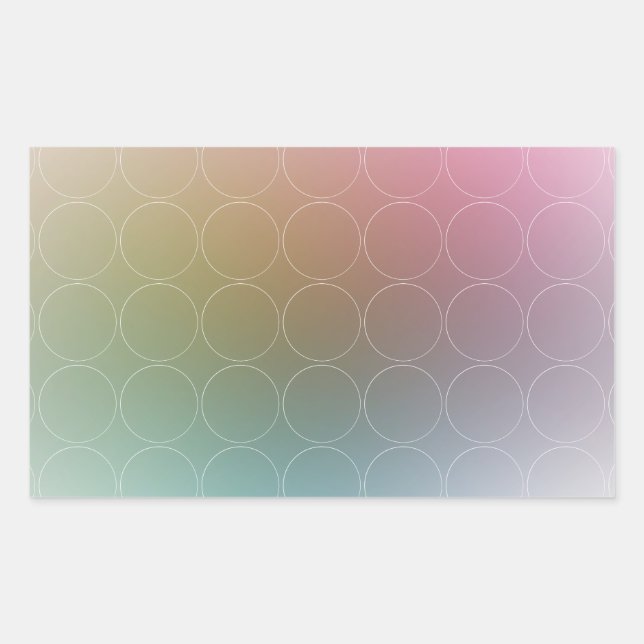 Sticker Rectangulaire Modèle élégant vierge coloré moderne tendance (Devant)