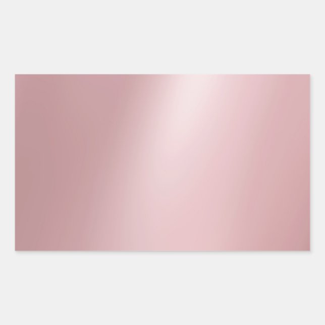 Sticker Rectangulaire Modèle Moderne Vierge Élégant Tendance Rose Gold (Devant)