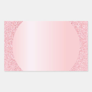 Sticker Rectangulaire Modèle tendance vierge paillettes rose gold person