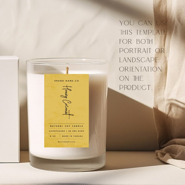 Sticker Rectangulaire Modern Golden Rustic Label (Créateur téléchargé)