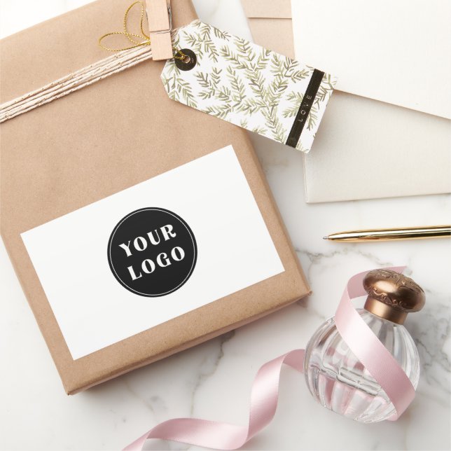 Sticker Rectangulaire Moderne, élégant, élégant et personnalisable (Cadeaux)