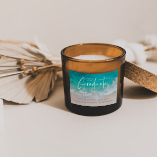 Sticker Rectangulaire Moderne graduation plage de l'océan script moderne