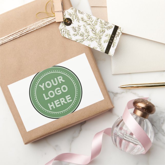 Sticker Rectangulaire moderne, minimaliste et élégant (Cadeaux)