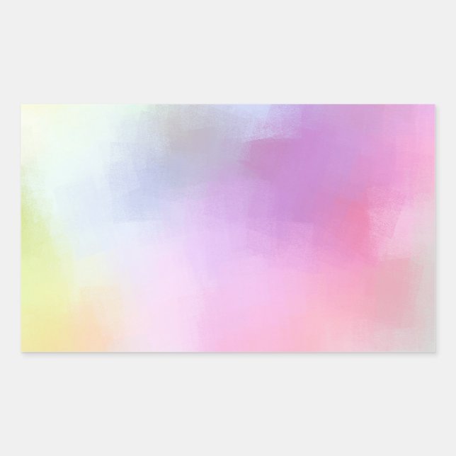 Sticker Rectangulaire Moderne Modèle Coloré Abstrait Vierge (Devant)