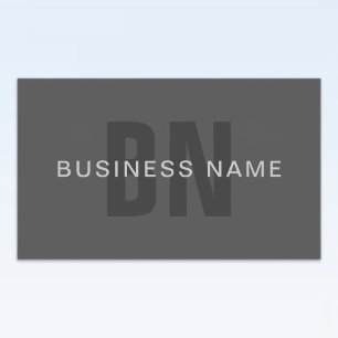 Sticker Rectangulaire Moderne modèle de conception de monogramme éditabl