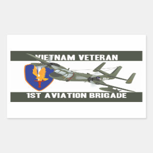 Sticker Rectangulaire Mohawk de vétéran du Vietnam