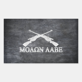 Sticker Rectangulaire Molon Labe