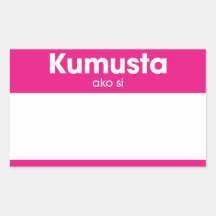 Mon nom de "Kumusta Ako SI" bonjour est Nametag