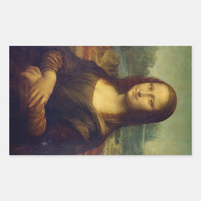 Sticker Rectangulaire Mona Lisa (Devant)