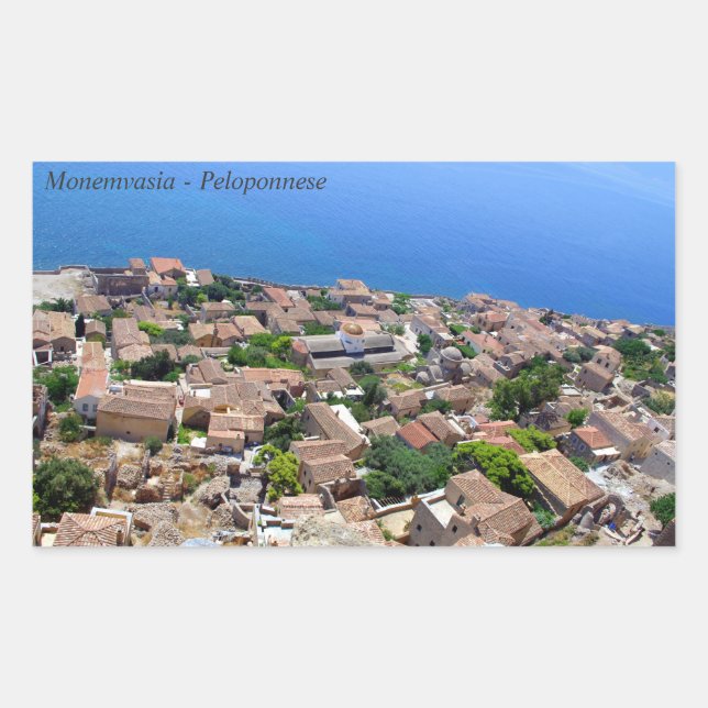 Sticker Rectangulaire Monemvasia (Devant)