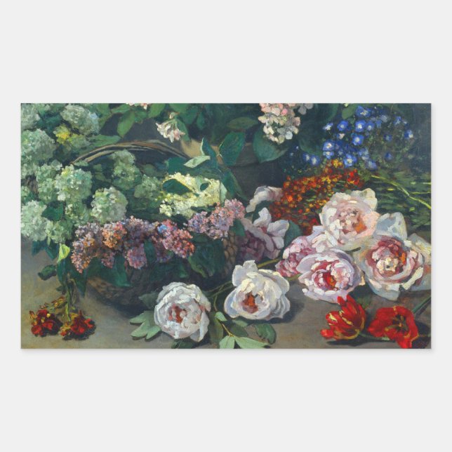 Sticker Rectangulaire Monet Spring Flowers (Devant)